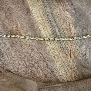 Citrine sterling silver bracelet